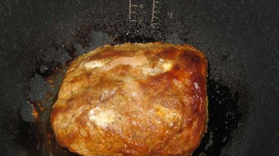 Pork neck in Ukrainian style, baked in a sleeve in a Bork U700 multicooker