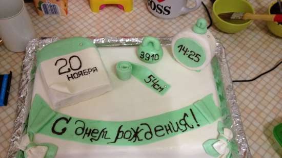 Cakes for birth, baptism, year (not numbers)