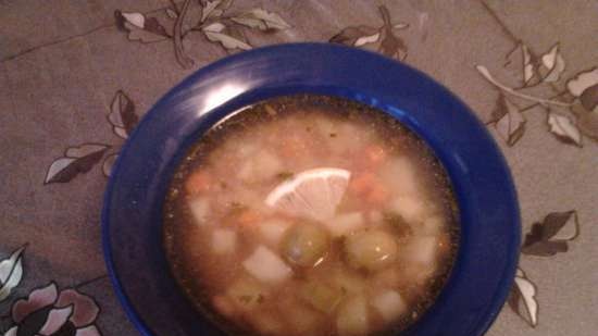 Minestronesuppe med tunfisk