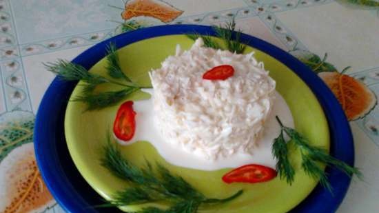 Salad hoa huệ trắng