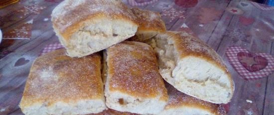 Ciabatta raudzēta ar 50% mitruma