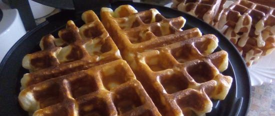 Curd vafler fra I. Lazerson i et vaffeljern Gfgrill GF-020 Waffle Pro