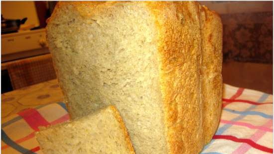 Bread with rice porridge (oatmeal, pea) (bread maker)