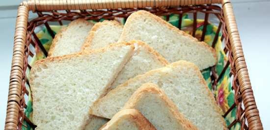 Fransk brød med musserende vann i en brødmaker