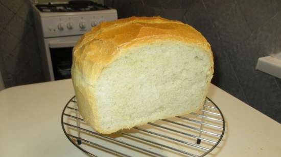 Wheat bread on old dough dough (oven)