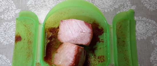 Instant boiled pork (in the microwave)