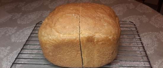 Daily white bread with live / pressed yeast in a Panasonic SD-2500 bread maker