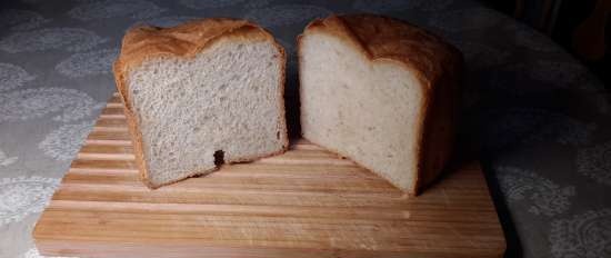 Daily white bread with live / pressed yeast in a Panasonic SD-2500 bread maker