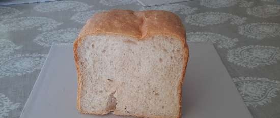 Daily white bread with live / pressed yeast in a Panasonic SD-2500 bread maker