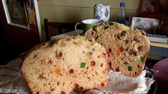 Kulich Royal bummer i en brødmaker