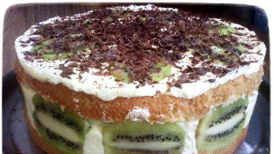 Friskere kake med kiwi