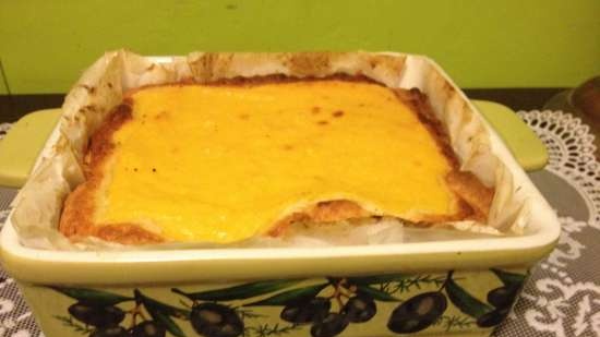 Gresskar og cottage cheese pie