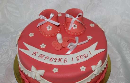 Cakes for birth, baptism, year (not numbers)