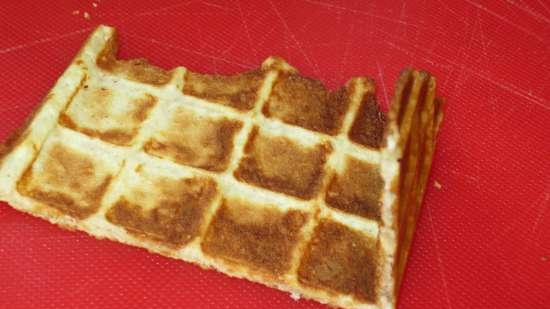 Bánh waffle dừa nhân kem mơ