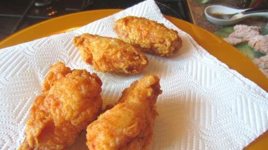 Chicken wings a la KFC with Teriyaki sauce