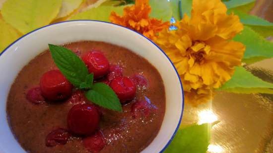 Šokolādes krēms (Pots de creme) ar ķiršiem