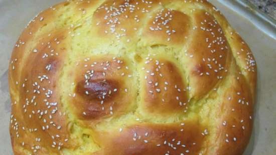 Ķirbju challah