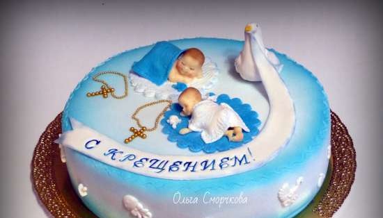 Cakes for birth, baptism, year (not numbers)