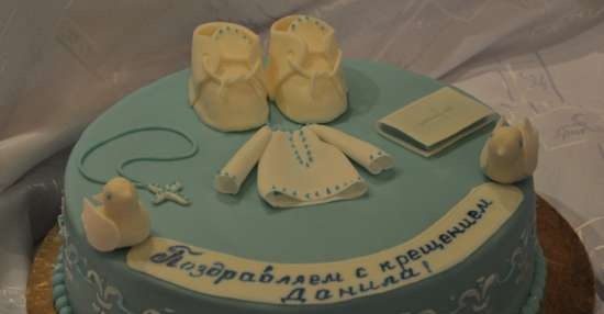 Cakes for birth, baptism, year (not numbers)