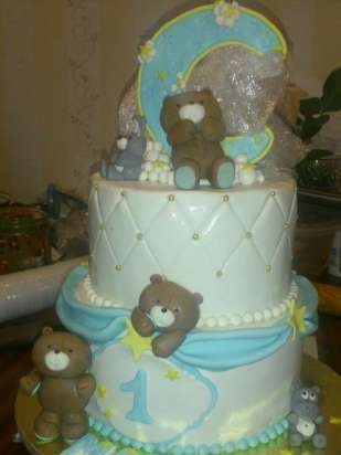 Cakes for birth, baptism, year (not numbers)