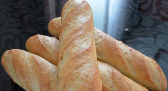 Wheat bread on old dough dough (oven)