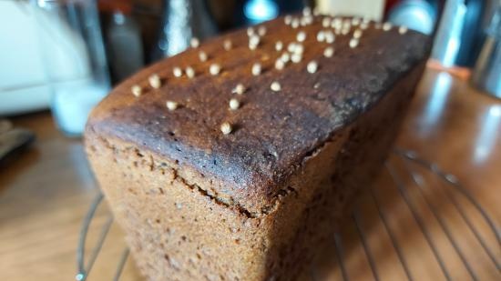 Borodino bread according to the recipe of 1939