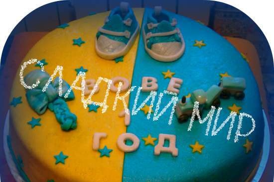 Cakes for birth, baptism, year (not numbers)