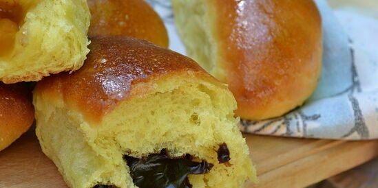 Lenten choux mīkla ar kurkumu