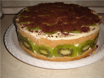 Friskere kake med kiwi