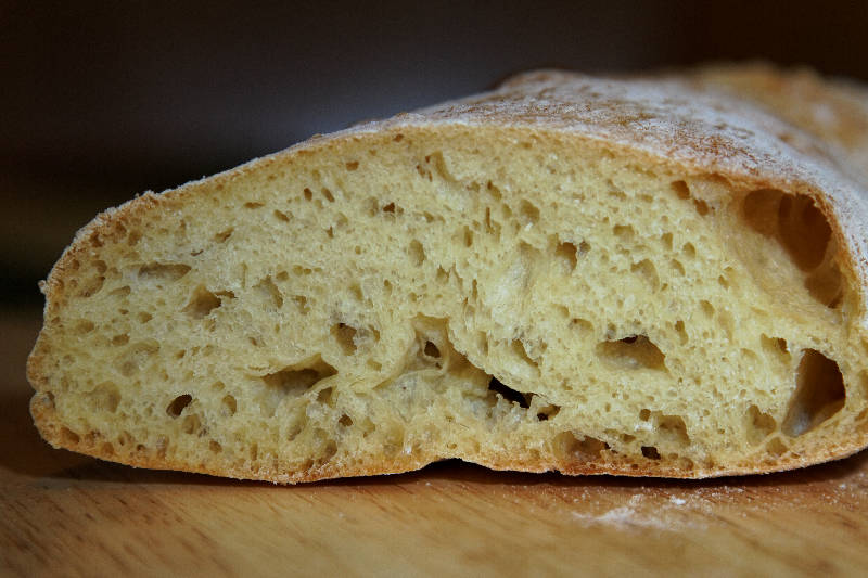 Ciabatta, ciabatta biga krāsnī