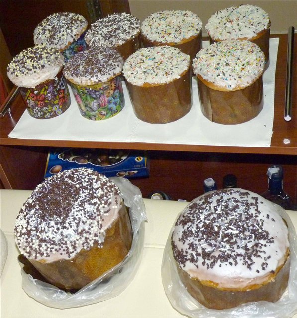 Kulich med Myasoedovskaya i ovnen (mesterklasse)