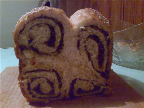 Hvetebrød Poppy curl (brødmaker)