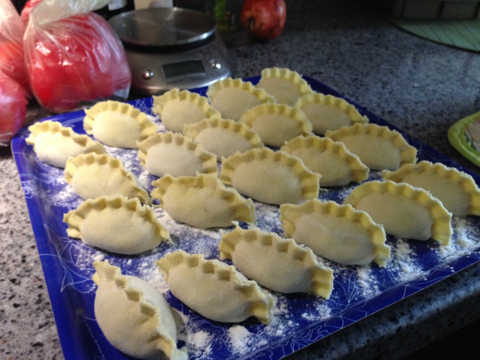 Dumplings fra Kutyumas potetdeig (basert på kokk Vladimir Mukhin)