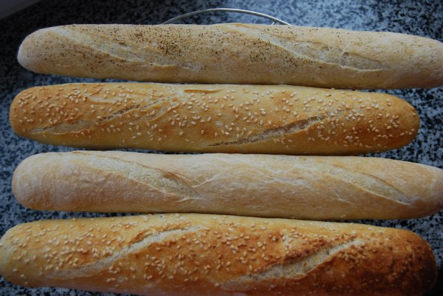 Fransk baguette med surdeig (ekte)