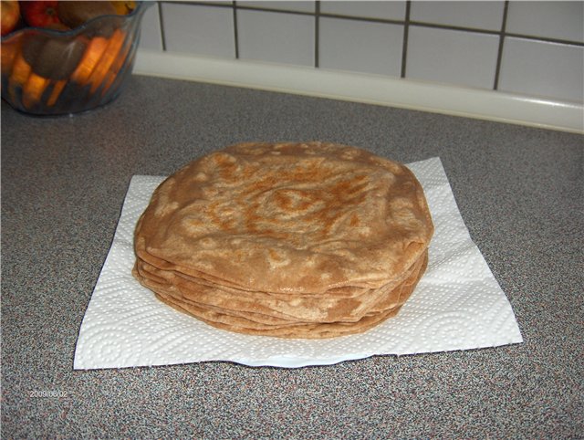 Indiešu svaigi chapatis