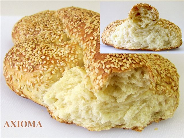 Sicīlijas sezama maize Mafalda (krāsns)