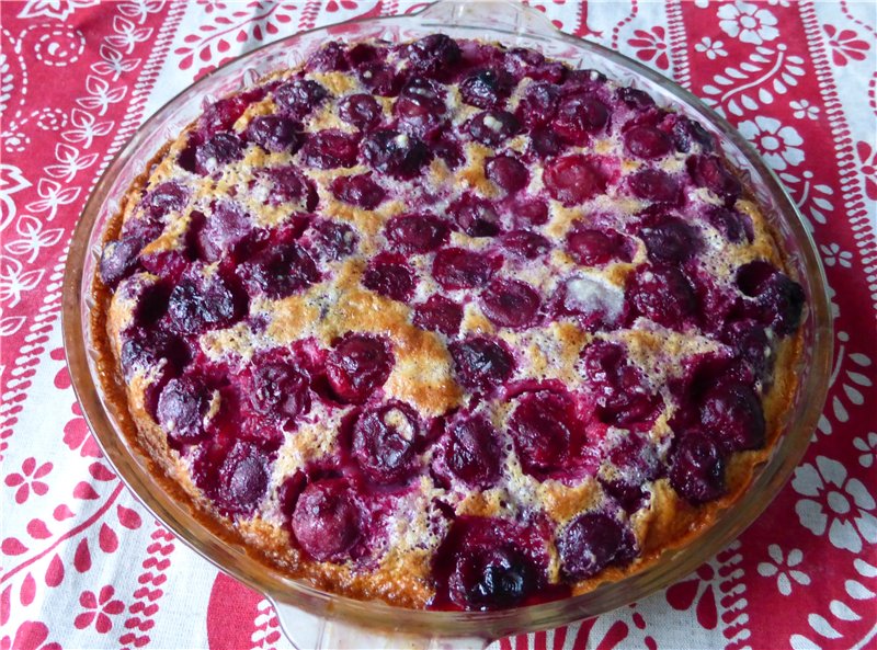 Clafoutis med kirsebær