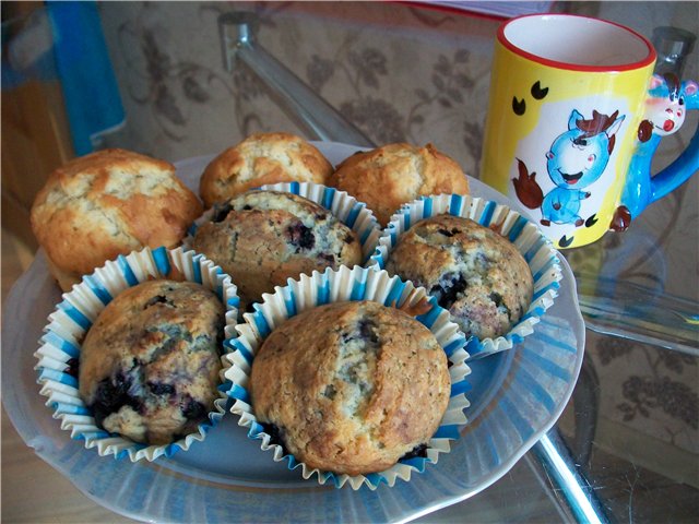 Jaungada banānu cupcakes