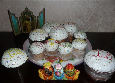 Kulich với Myasoedovskaya trong lò (lớp học chính)