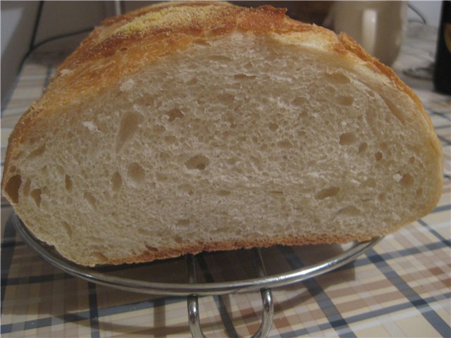 Cuban bread (in the oven)