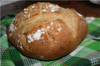 Bretoņu maize (Pain de Breton) krāsnī