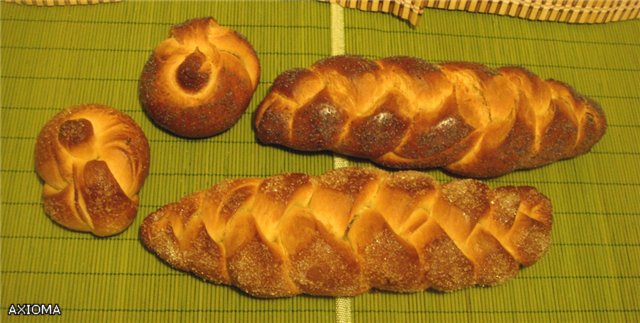 Challah lễ hội (bím tóc)