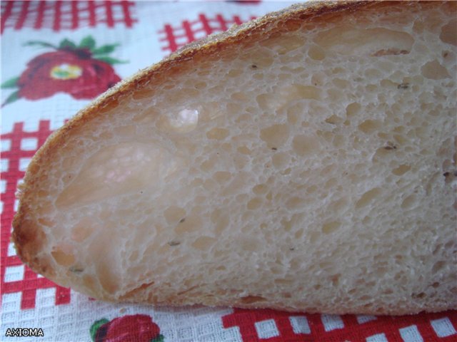 Roti Itali (Ann Thibeault) di dalam ketuhar