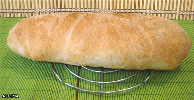 Roti Itali (Ann Thibeault) di dalam ketuhar