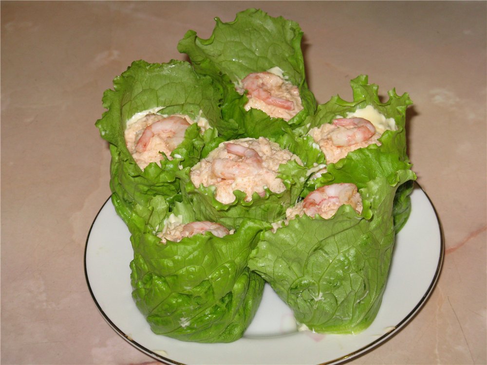 Crab stick salat Crab-eater forrett