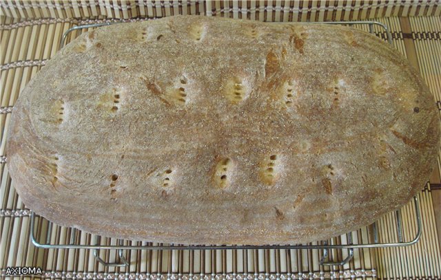 Roti Itali (Ann Thibeault) di dalam ketuhar