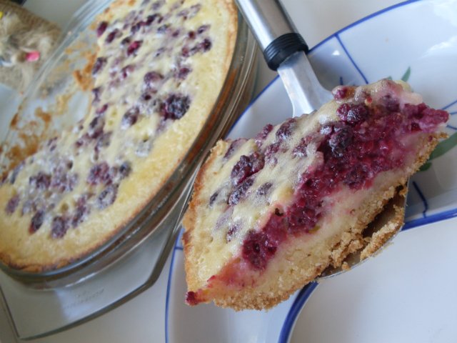 Clafoutis med bringebær av Gerard Depardieu