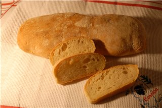 Ciabatta, ciabatta biga krāsnī