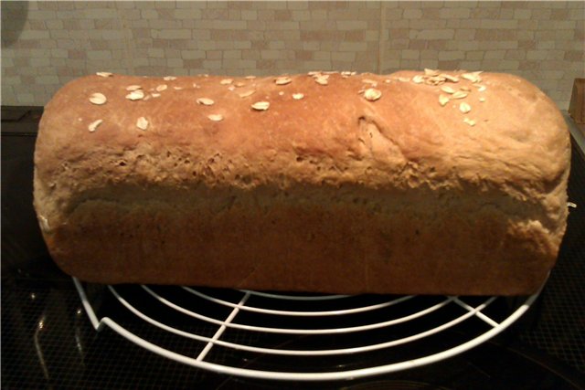 Wheat-rye bread with whole grain flour Peasant