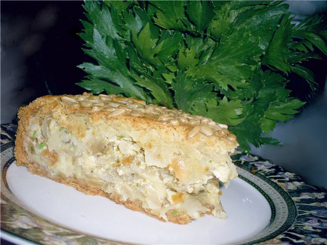 Siera pīrāgs ar baklažāniem (Balkānu)